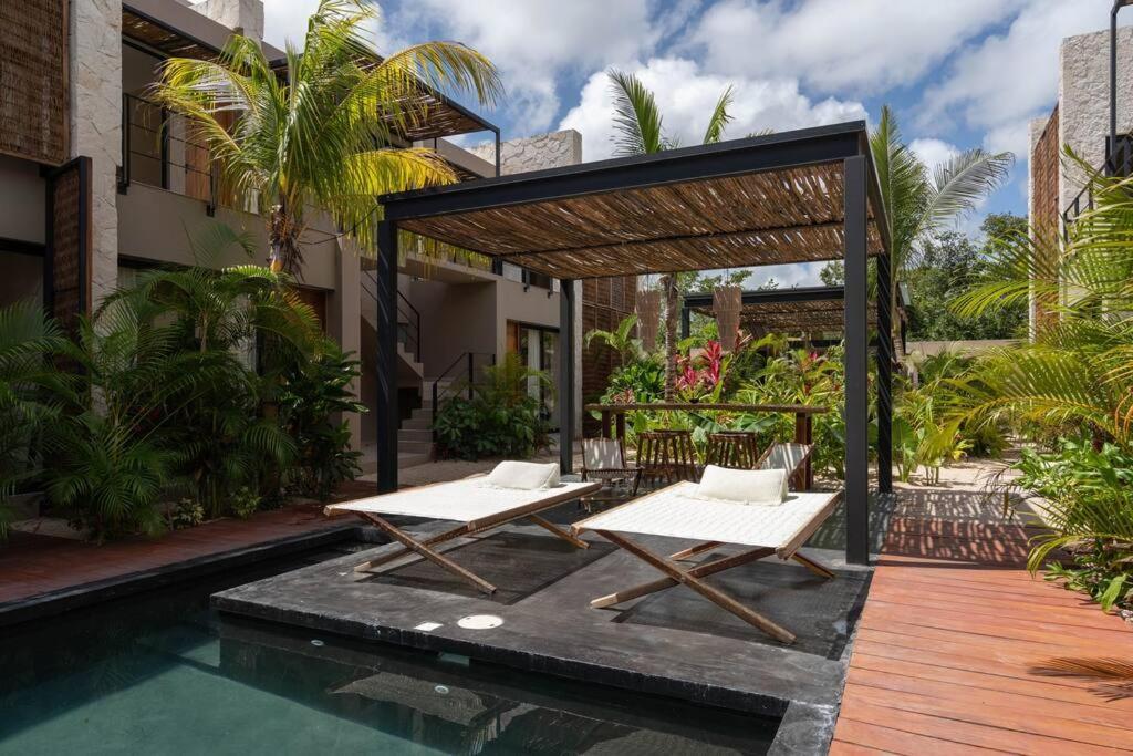 툴룸 Lujoso Departamento Boho-Chic Con Alberca Privada 아파트 외부 사진