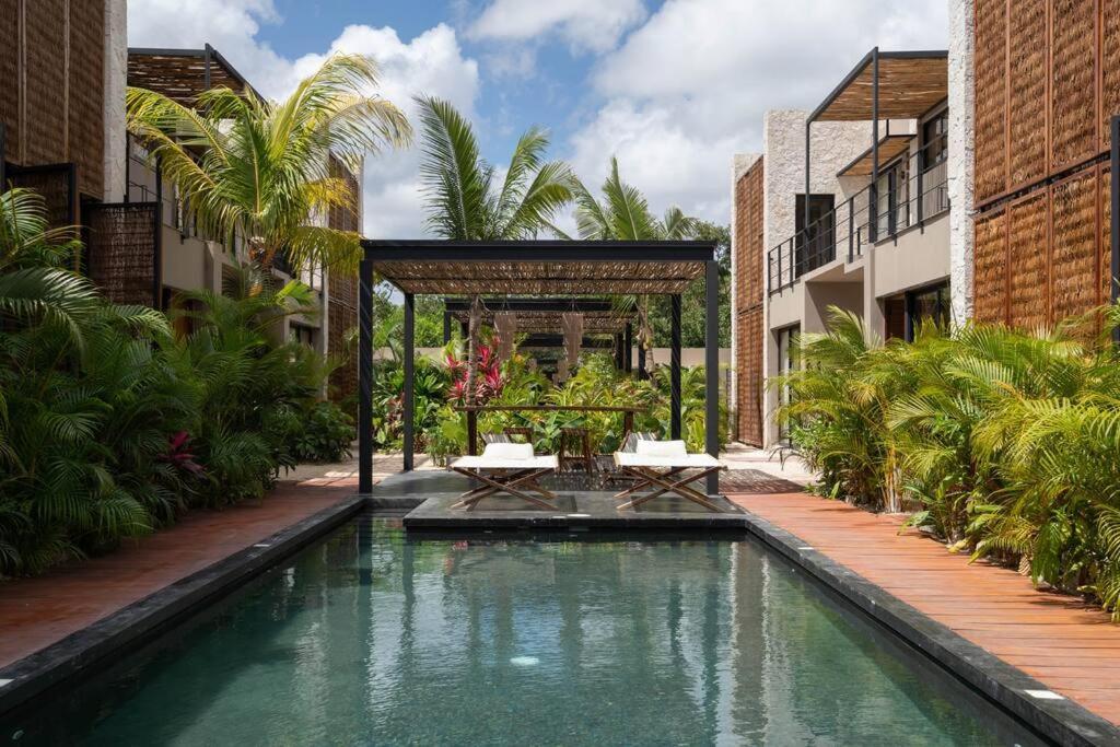 툴룸 Lujoso Departamento Boho-Chic Con Alberca Privada 아파트 외부 사진